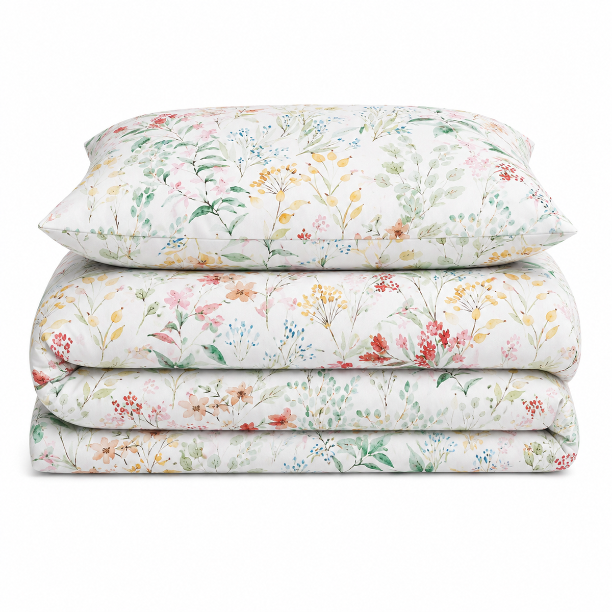 Florelle Eleanor Delicate Floral Patterned Duvet Cover and Pillowcase Set