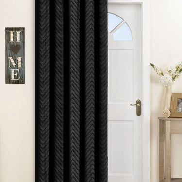 Chevron Ring Top Door Curtain