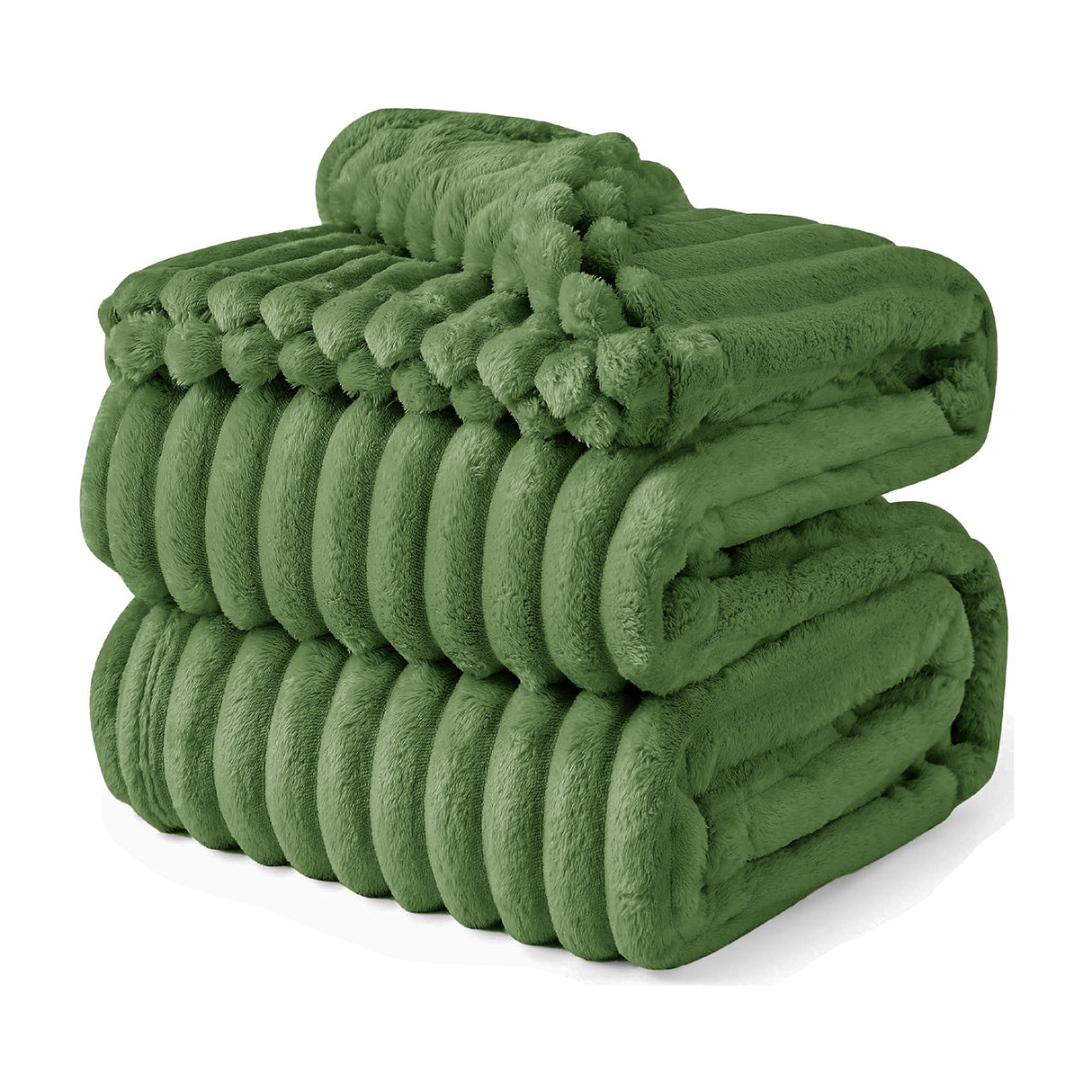 Velosso Chunky Cord Faux Rabbit Fur Throw