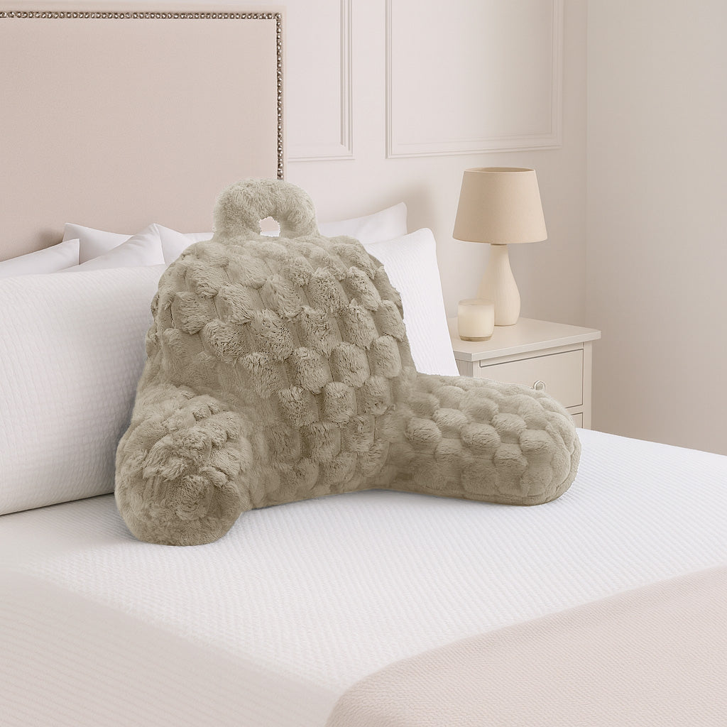 Velosso Chunky Popcorn Faux Rabbit Fur Cuddle Pillow