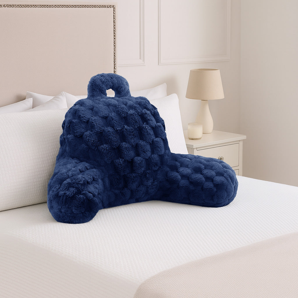 Velosso Chunky Popcorn Faux Rabbit Fur Cuddle Pillow
