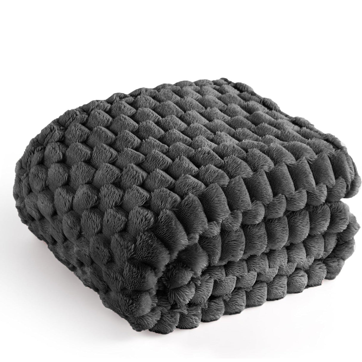 Velosso Chunky Popcorn Faux Rabbit Fur Blanket