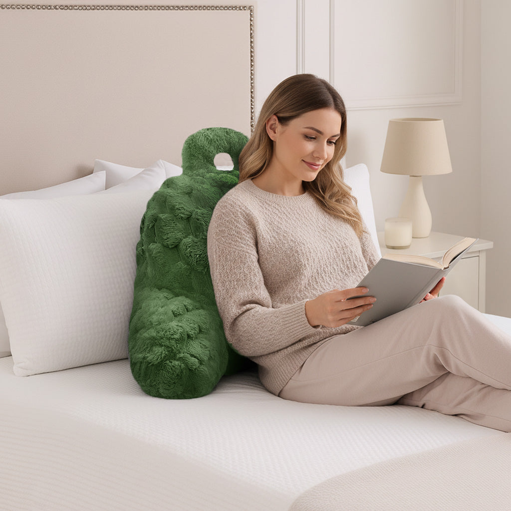 Velosso Chunky Popcorn Faux Rabbit Fur Cuddle Pillow