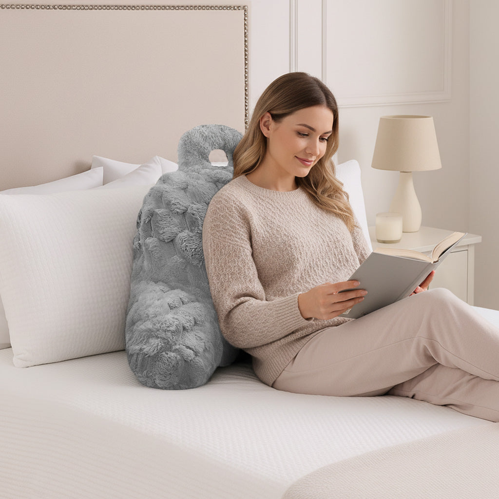 Velosso Chunky Popcorn Faux Rabbit Fur Cuddle Pillow