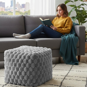 Home Republic Chunky Popcorn Faux Fur Bean Bag