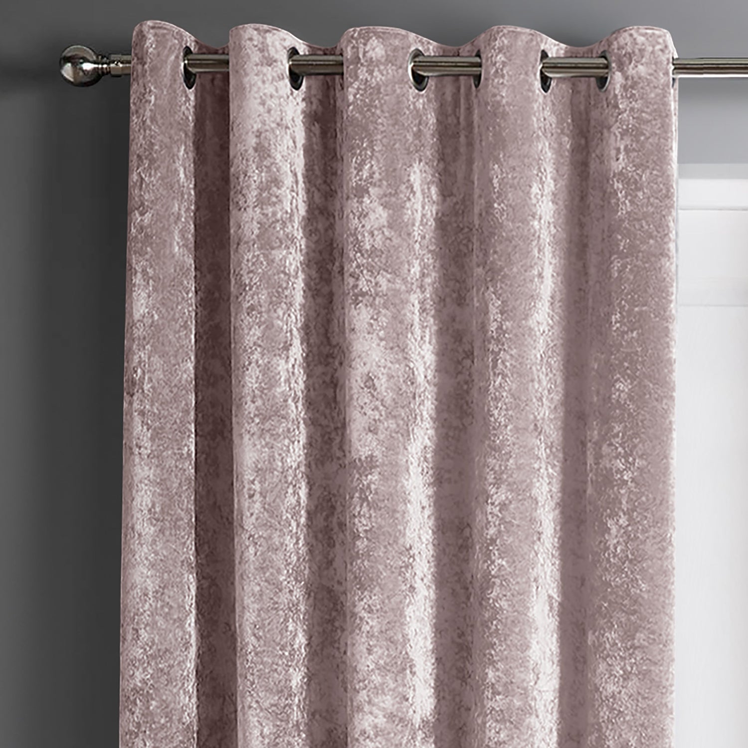 Intimates Crushed Velvet Ring Top Curtains