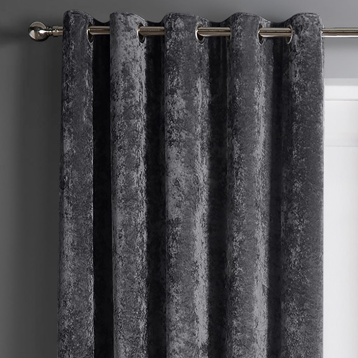 Intimates Crushed Velvet Ring Top Curtains