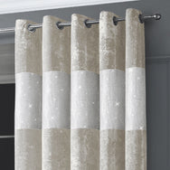 Intimates Crushed Velvet Diamante Ring Top Curtains