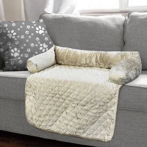 Pet Winks Crushed Velvet Sofa Topper