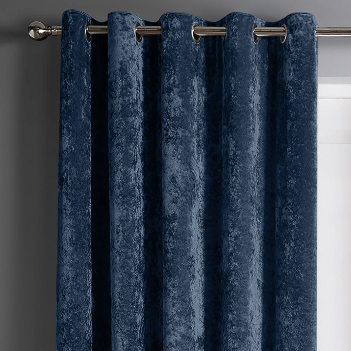 Intimates Crushed Velvet Ring Top Curtains