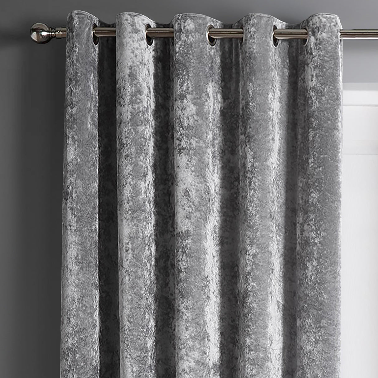 Intimates Crushed Velvet Ring Top Curtains