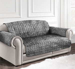 Home Republic Crushed Velvet Sofa Protector