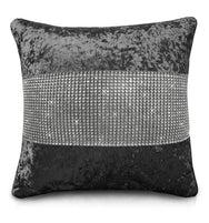 Intimates Diamonte Crushed Velvet Cushion