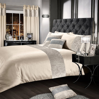 Crushed Velvet Duvet Cover & Pillowcase Set