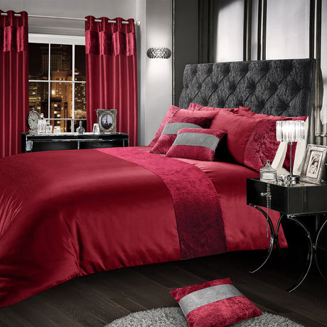 Intimates Crushed Velvet Duvet Cover & Pillowcase Set