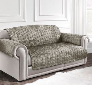 Home Republic Crushed Velvet Sofa Protector