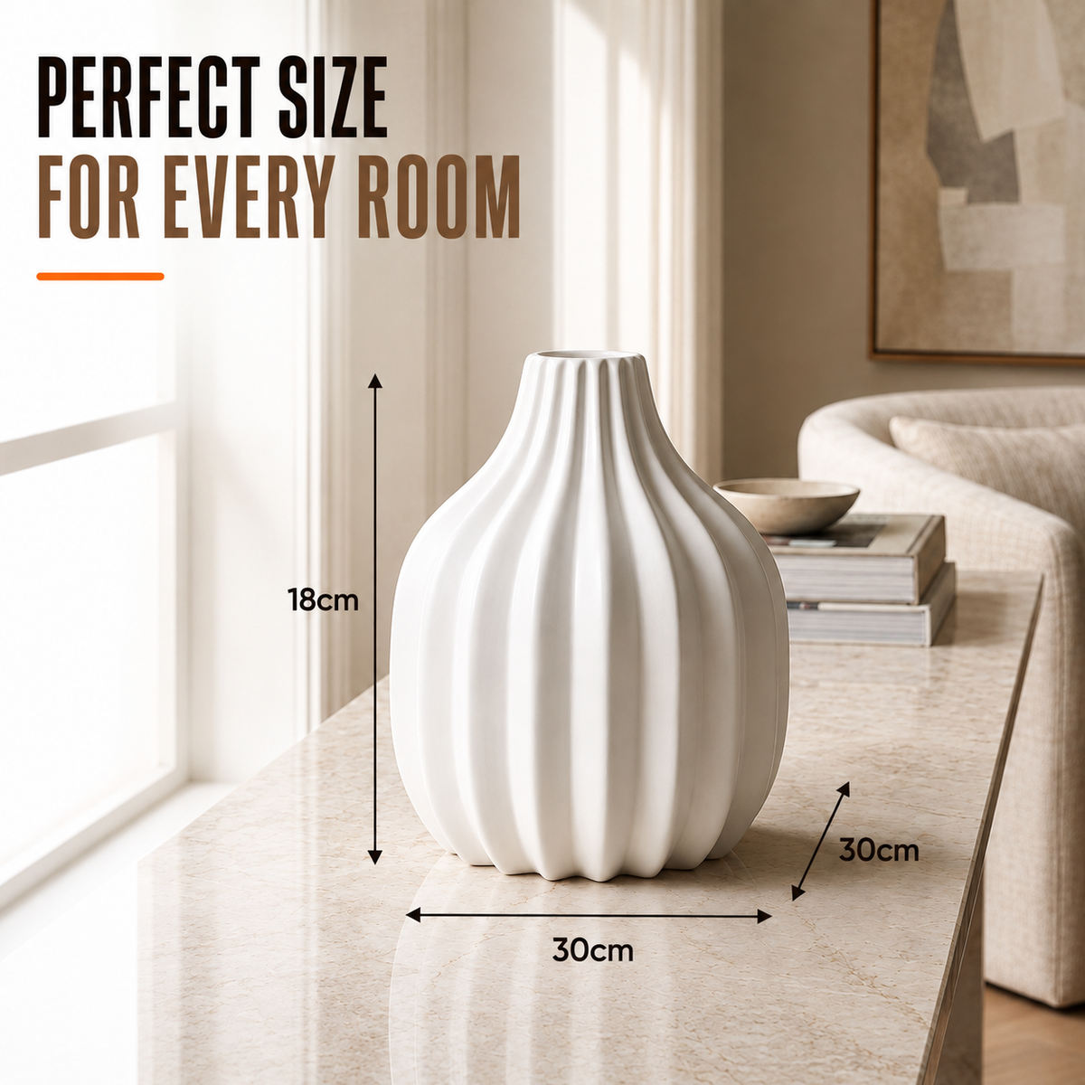 Home Republic Ceramic Wide Vase