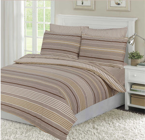 Velosso Dalton Stripe Duvet Cover & Pillowcase Set