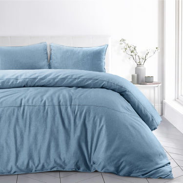 Denim Stonewash Duvet Cover & Pillowcase Set