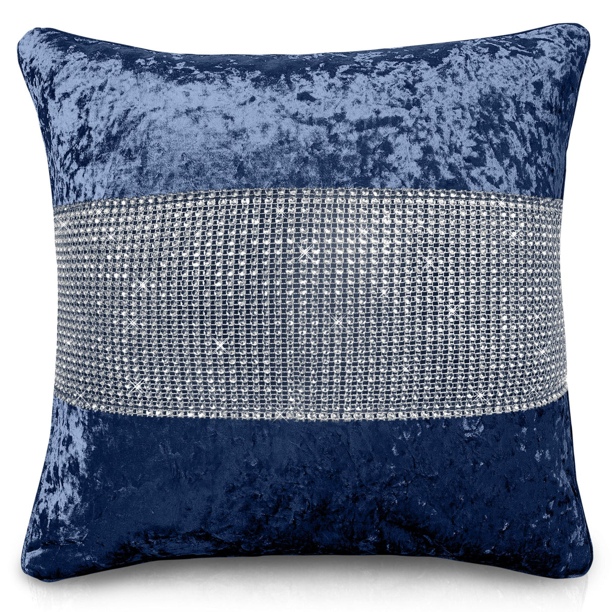 Intimates Diamonte Crushed Velvet Cushion