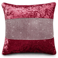 Intimates Diamonte Crushed Velvet Cushion
