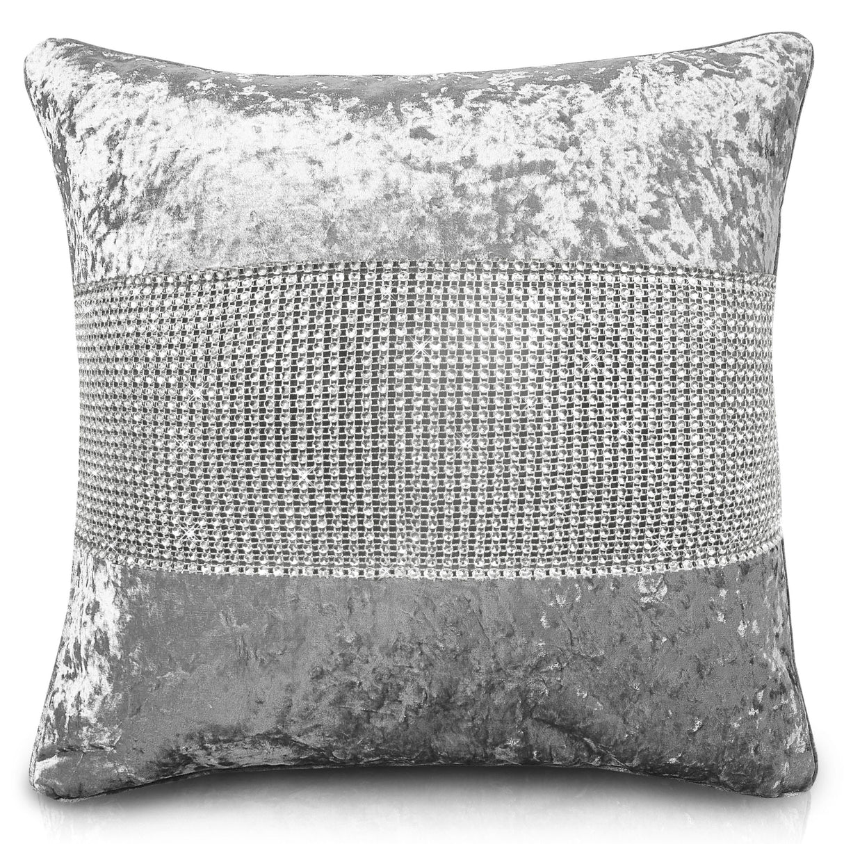 Intimates Diamonte Crushed Velvet Cushion