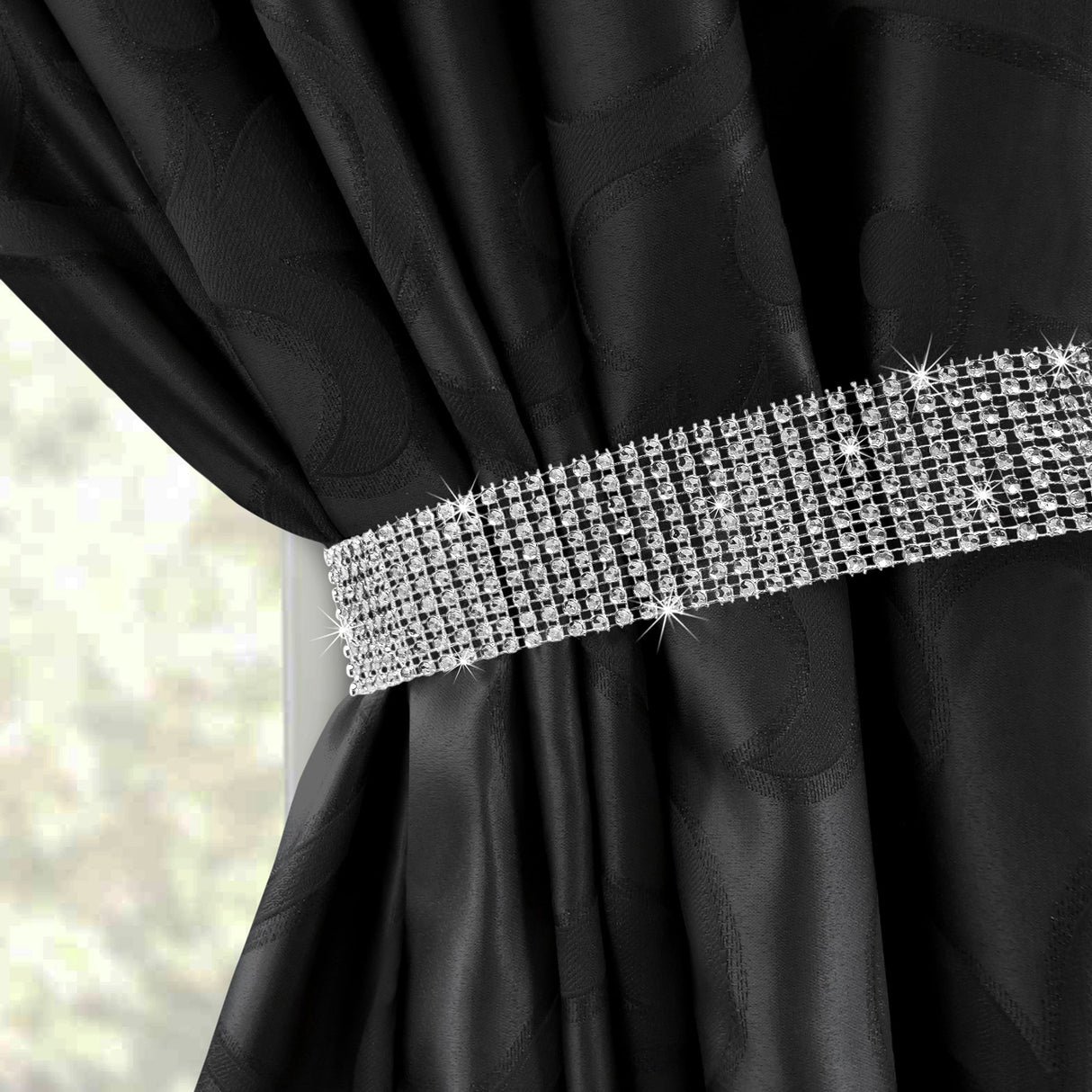 Intimates Diamante Curtain Tie Back Pair