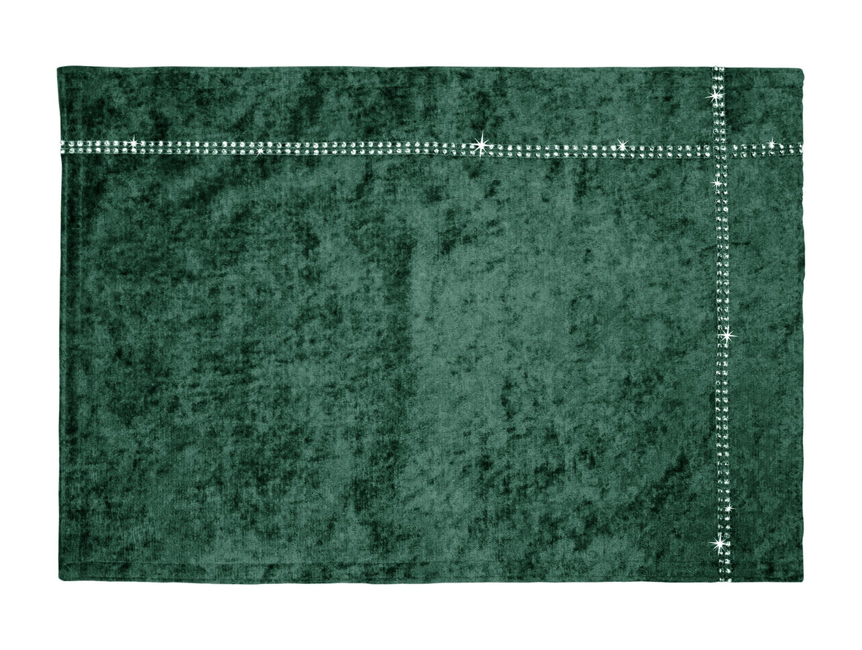 Kitchen Trends Crushed Velvet Diamante Palcemats