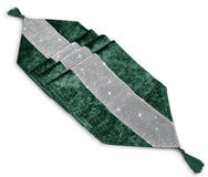 Kitchen Trends Crushed Velvet Diamante Table Runner