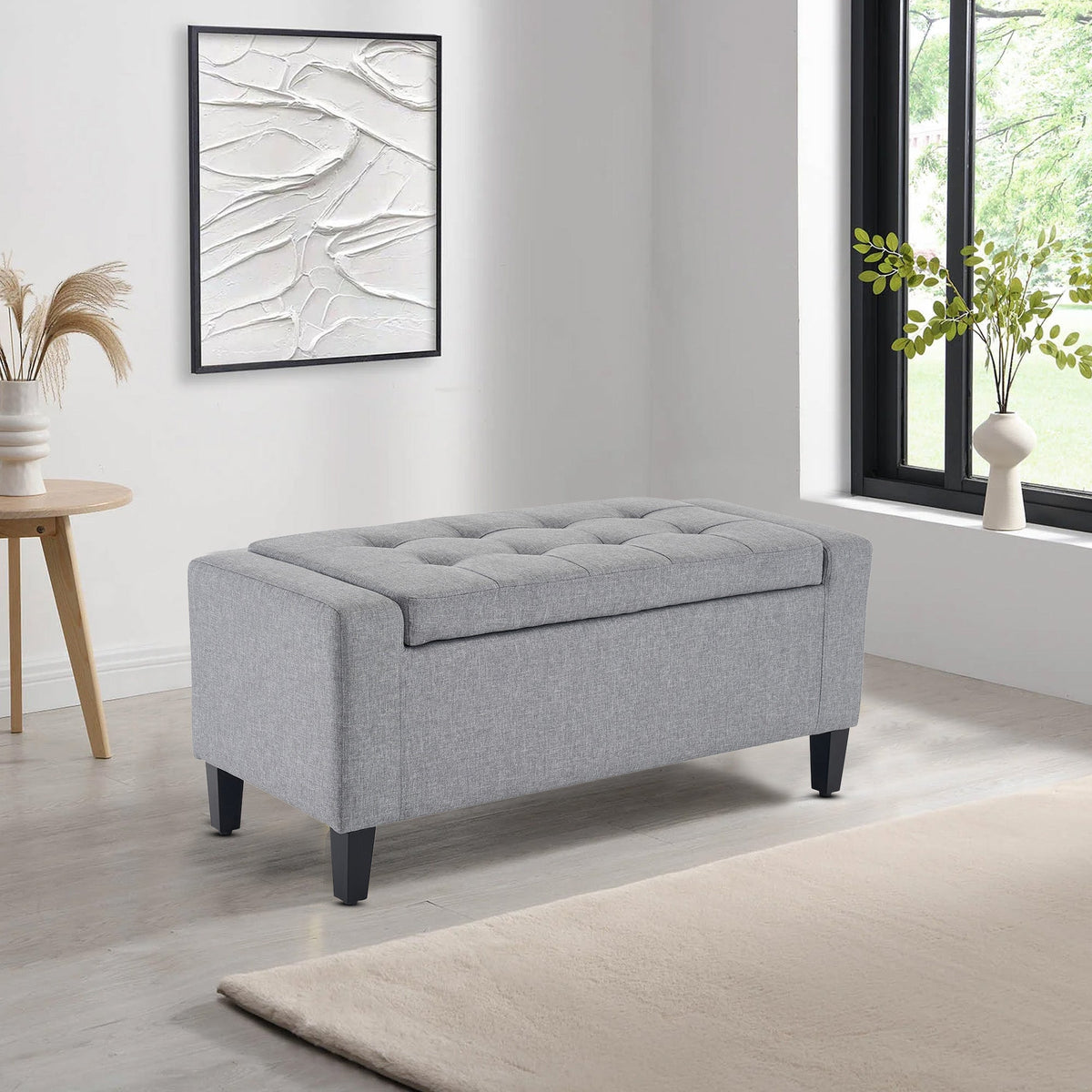 Home Republic Keswick Linen Storage Seat