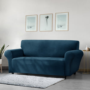 Home Republic Faux Mink Stretch Fitted Sofa Cover