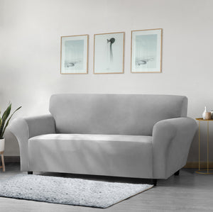 Home Republic Faux Mink Stretch Fitted Sofa Cover