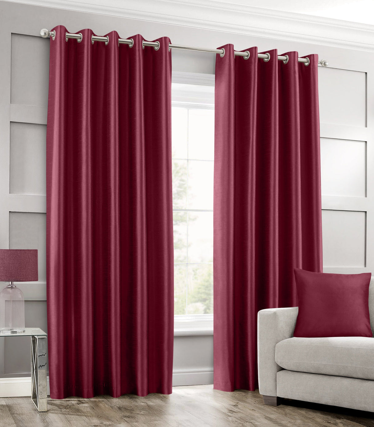 Intimates Faux Silk Ring Top Curtains