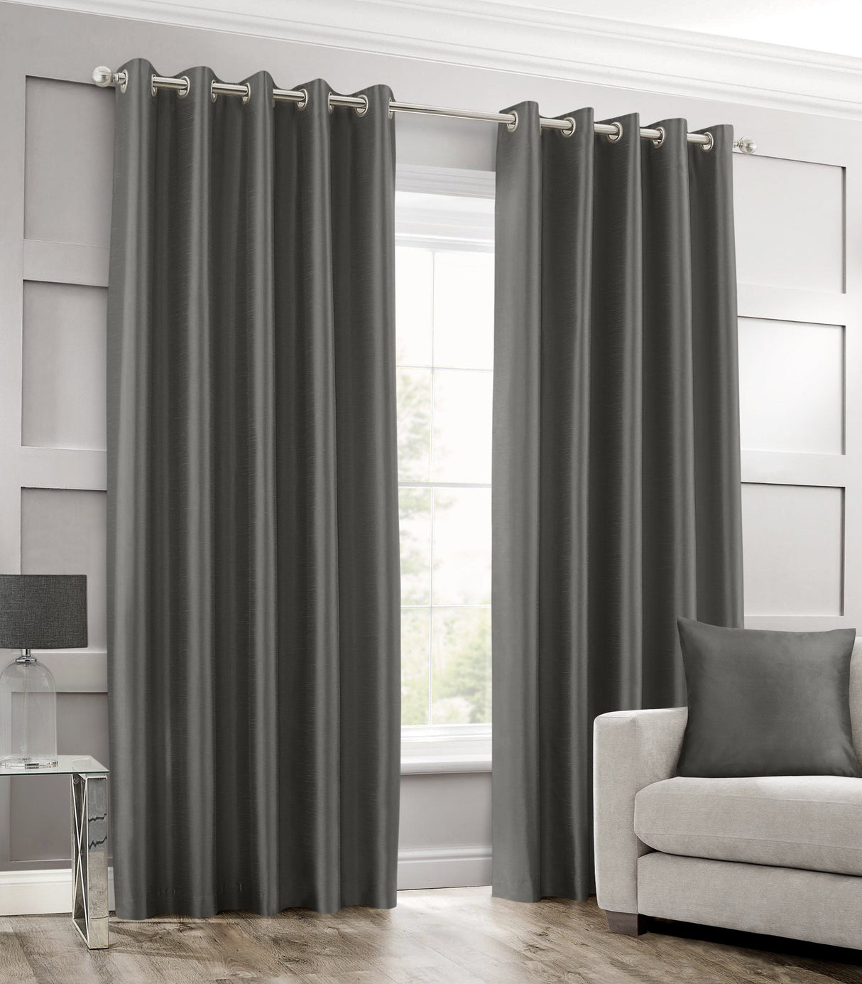 Intimates Faux Silk Ring Top Curtains