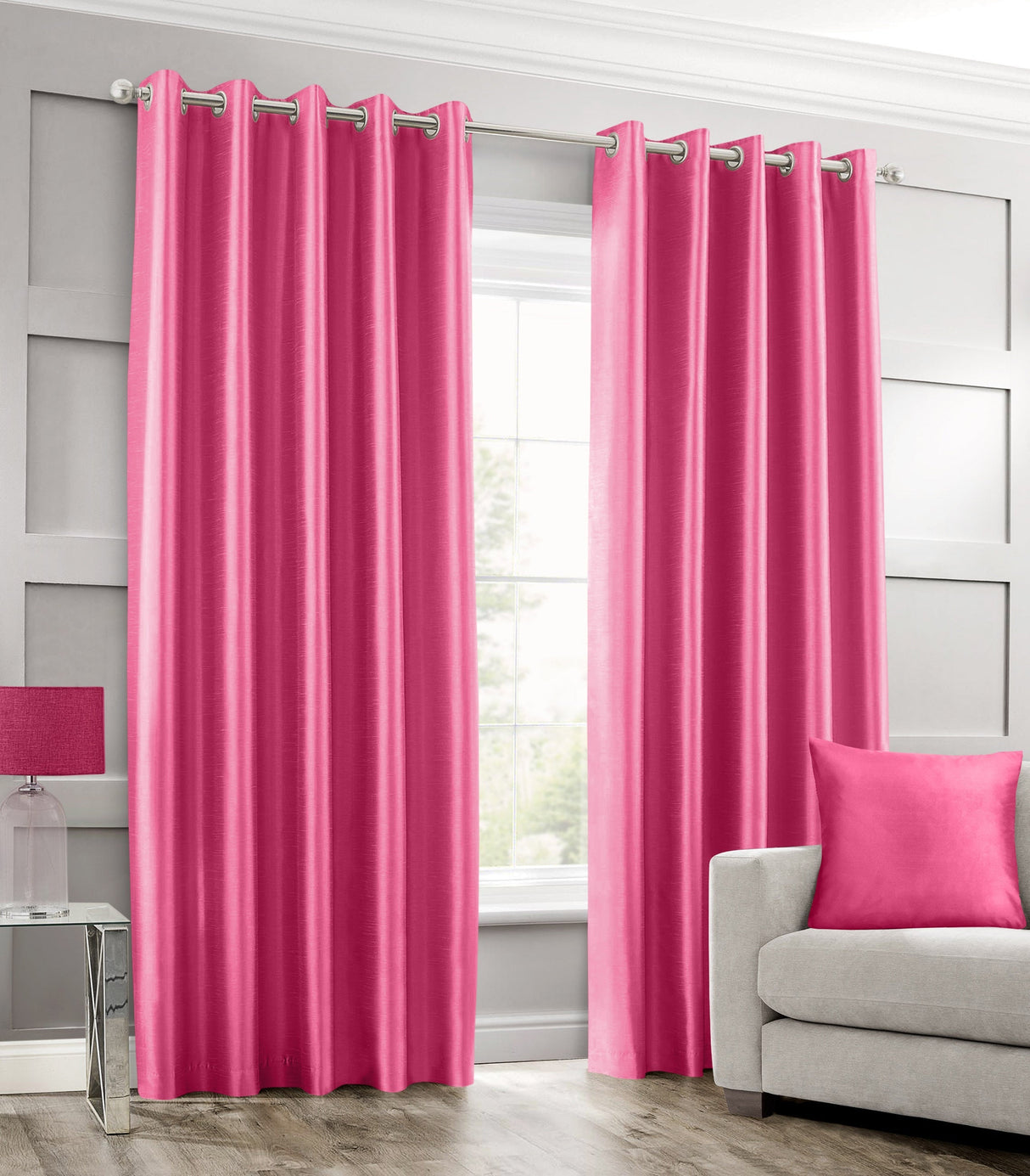 Intimates Faux Silk Ring Top Curtains