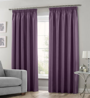 Intimates Faux Silk Pencil Pleat Curtains