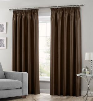 Intimates Faux Silk Pencil Pleat Curtains