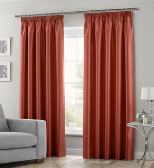 Intimates Faux Silk Pencil Pleat Curtains