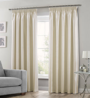 Intimates Faux Silk Pencil Pleat Curtains