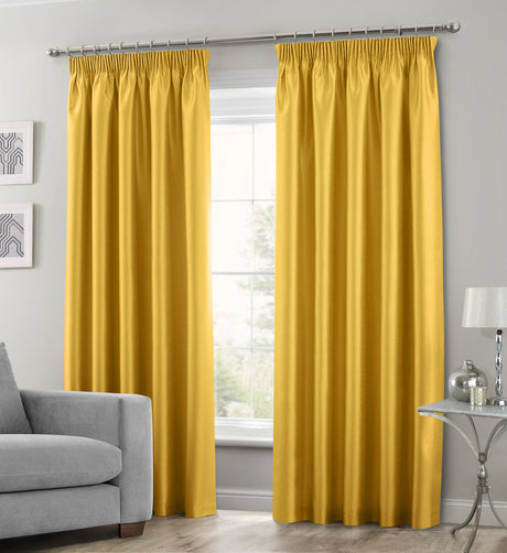 Intimates Faux Silk Pencil Pleat Curtains