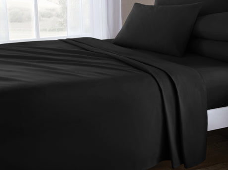 Velosso Plain Dyed Cotton Rich Flat Sheet