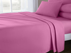 Velosso Plain Dyed Cotton Rich Flat Sheet
