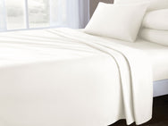 Velosso Plain Dyed Cotton Rich Flat Sheet
