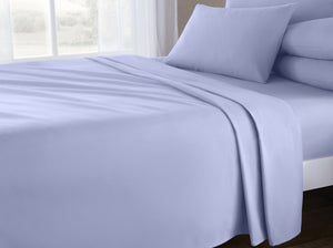 Velosso Plain Dyed Cotton Rich Flat Sheet