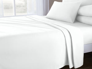 Velosso Plain Dyed Cotton Rich Flat Sheet