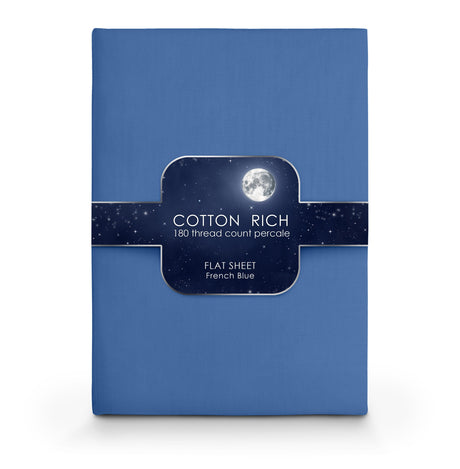Velosso Cotton Rich Pecale Plain Dyed Valance Sheet