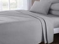 Velosso Plain Dyed Cotton Rich Flat Sheet