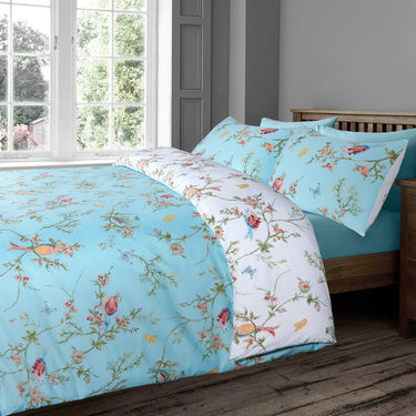 Birds Floral Duvet Cover & Pillowcase Set