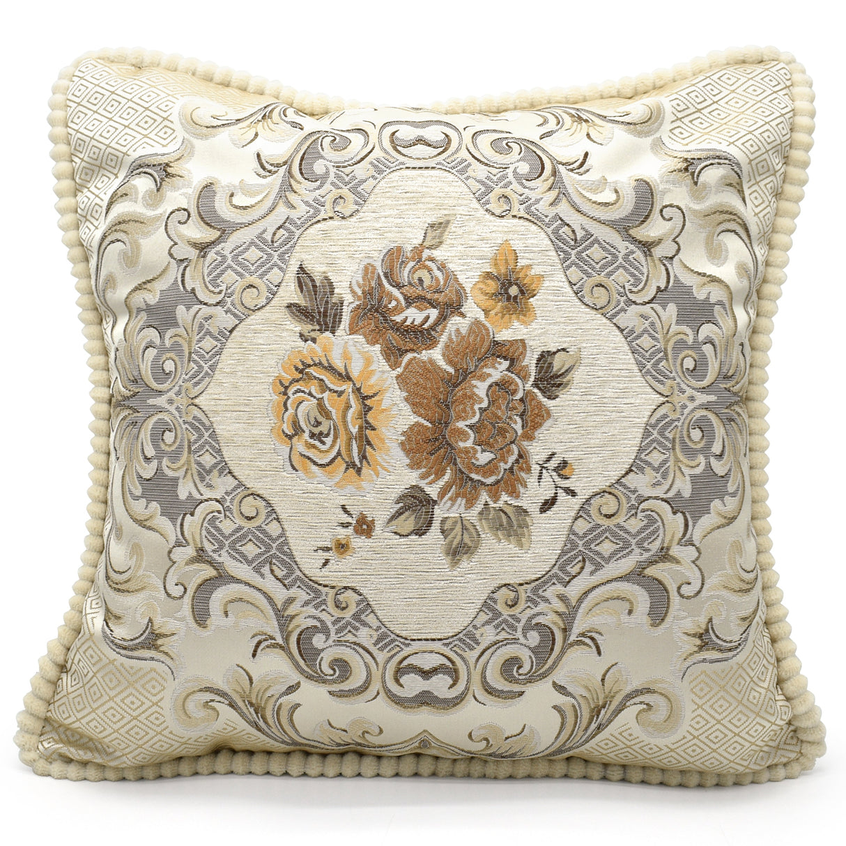 Intimates Jacquard Floral Cushion