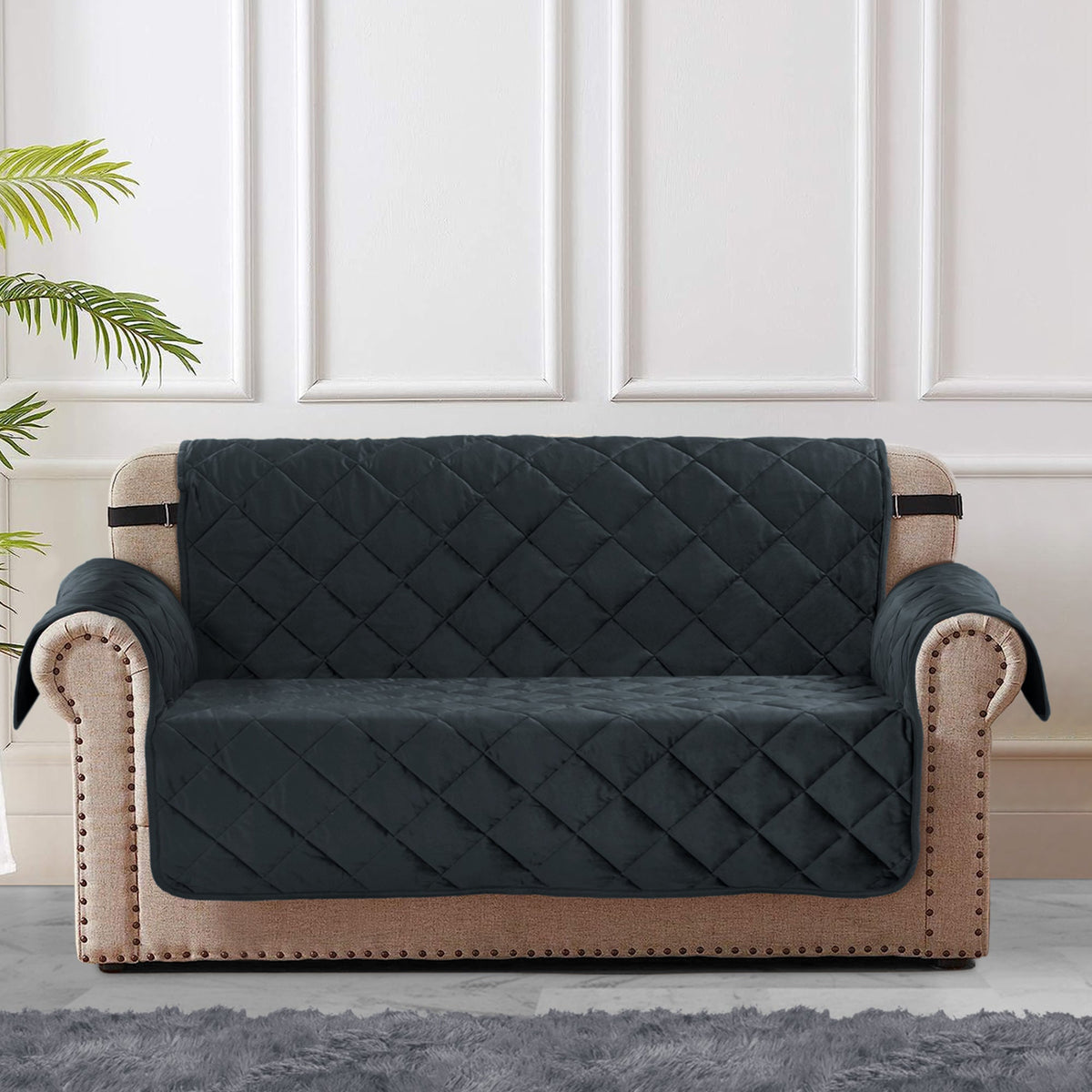 Home Republic Matt Velvet Sofa Protector